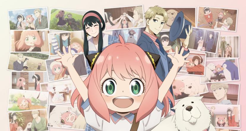 Spy x Family Anya Forger with Loid and Yor smiling together
