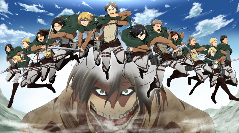 Attack on Titan epic battle with Titans and Survey Corps