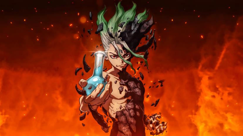 Dr. Stone Senku Ishigami science strategic anime wallpaper 4k