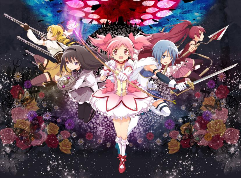 Madoka Magica psychological magical girl dark twist
